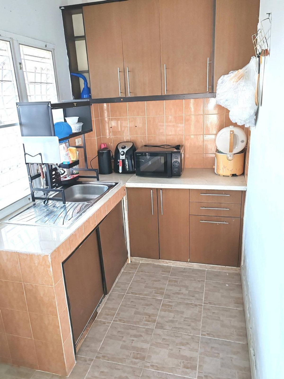 For RentHouseMin Buri, Romklao : Single house for rent, Perfect Park Suvarnabhumi, near Big C Romklao, just 4 minutes.