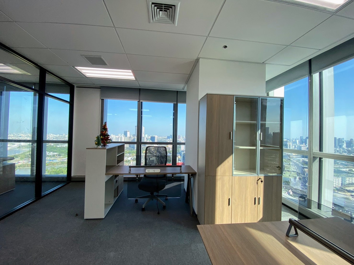 For RentOfficeRama9, Petchburi, RCA : Service Office 72sqm For RENT Fully Furnished Ready to Move Near MRT Phraram 9 Central Rama 9 Pra Ram 9 Hospital