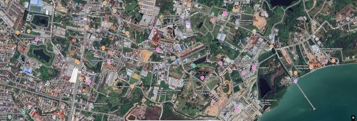 ขายที่ดินภูเก็ต : ที่ดินติดถนน ป่าหล่าย 2 ฉลอง ภูเก็ต 354 ตร.วา ทำ Pool Villa  ได้ ใกล้ทะเล ราคาต่อตารางวาดีที่สุดในโซน