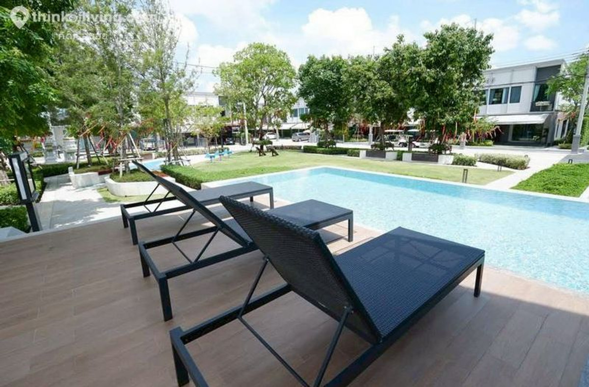 For SaleTownhomePattanakan, Srinakarin : 2-story townhome for sale, Pleno Village, Rama 9 - Krungthep Kreetha, Phase 1, next to Kanchanaphisek Ring Road, area 27.3 square meters, 3 bedrooms, Soi Kanchanaphisek 25, Intersection 1, Saphan Sung Subdistrict, Saphan Sung District, Bangkok