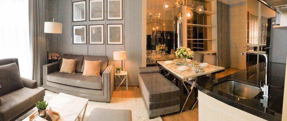 For RentCondoSukhumvit, Asoke, Thonglor : 2 bed 1 bath 55 sqm condo at Park 24 Origin for rent 50,000THB per month, Sukhumvit Soi 24, Phrom Phong BTS station