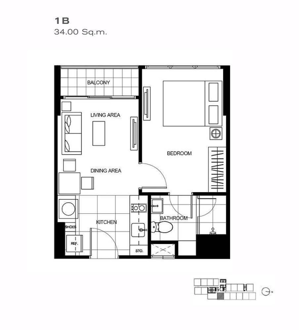 For SaleCondoRama9, Petchburi, RCA : 🏙 Condo for sale with tenant (immediate Passive Income) 📍 The Line Asoke-Ratchada by Sansiri RB1561