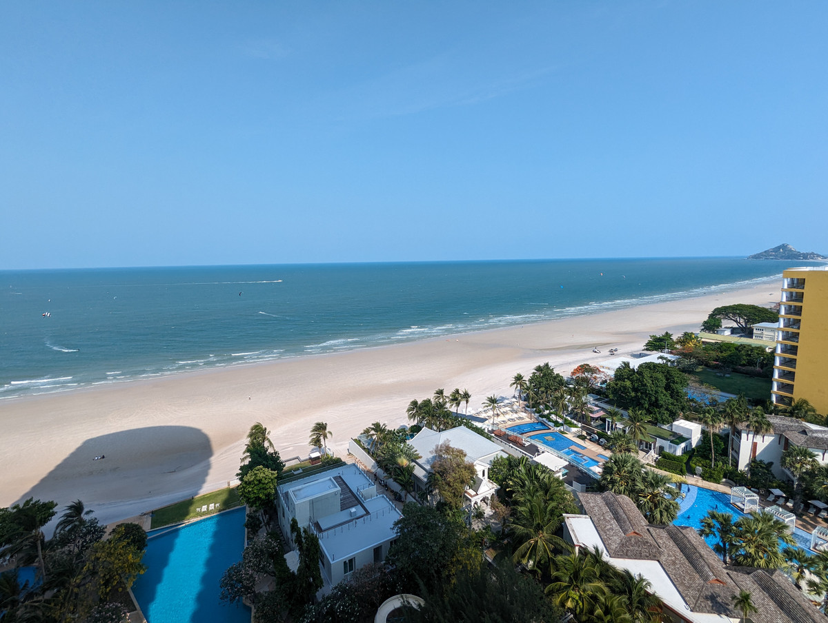 For RentCondoHuahin, Prachuap Khiri Khan, Pran Buri : 3 bedrooms with sea view at Baan Rom Ruen Hua Hin, Contact 062-496-6454