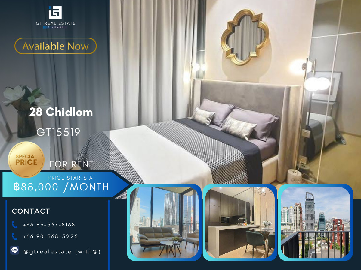 ให้เช่าคอนโดวิทยุ ชิดลม หลังสวน : คอนโดหรูที่ 28 Chidlom เดินทางสะดวก ใกล้รถไฟฟ้าบีทีเอส มีรถรับส่ง ห้องสวย เฟอร์นิเจอร์ครบ พร้อมอยู่!!