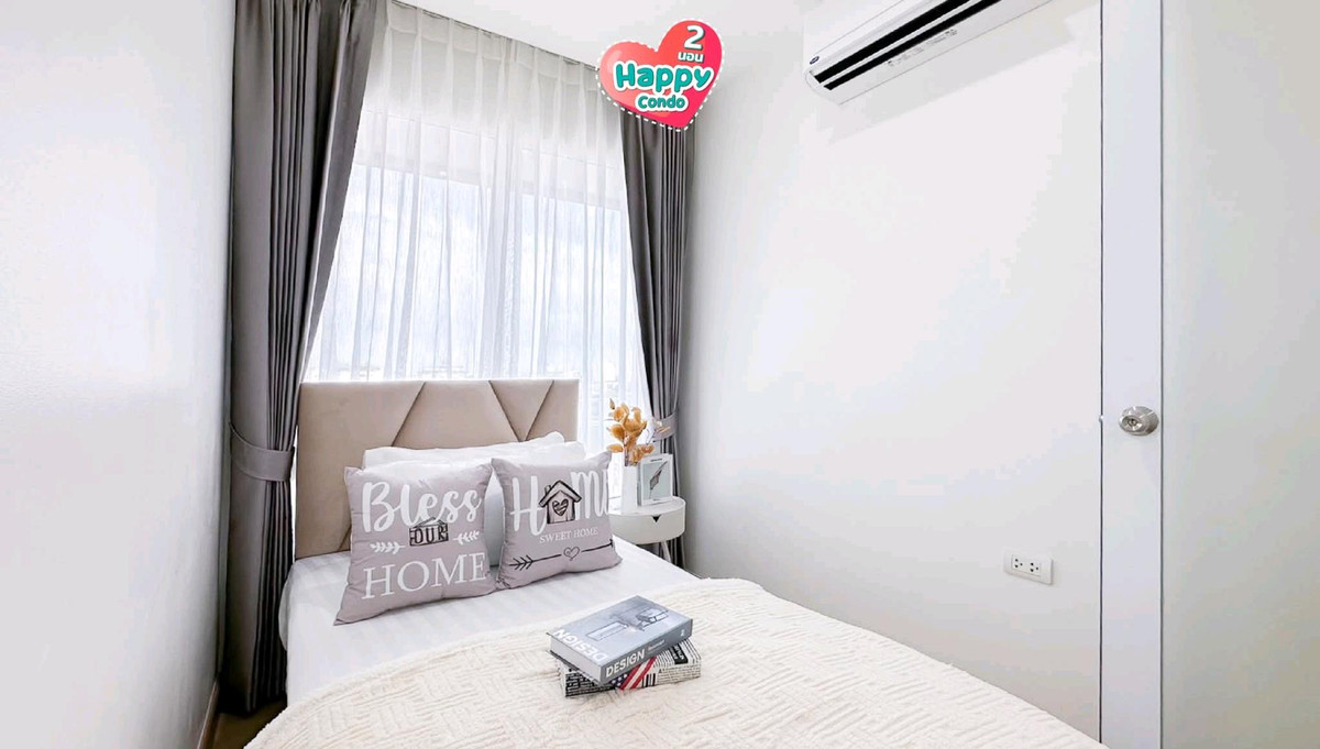 For SaleCondoLadprao101, Happy Land, The Mall Bang Kapi : 🏙Happy Lat Phrao 101🏙 Very beautiful, big room, 2 bedrooms 🩷🩷The building allows pets🐶🐱🐶🐱