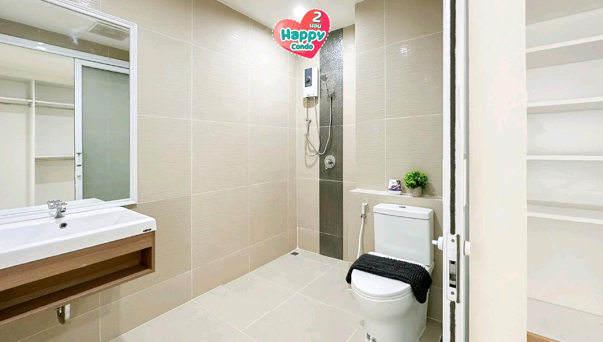 For SaleCondoLadprao101, Happy Land, The Mall Bang Kapi : 🏙Happy Lat Phrao 101🏙 Very beautiful, big room, 2 bedrooms 🩷🩷The building allows pets🐶🐱🐶🐱