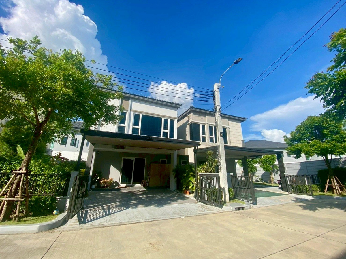 For RentSamut Prakan,Samrong : ME2500517 Beautiful house for rent, semi-detached house, new condition, ready to move in, Grande Pleno Mega Bangna.