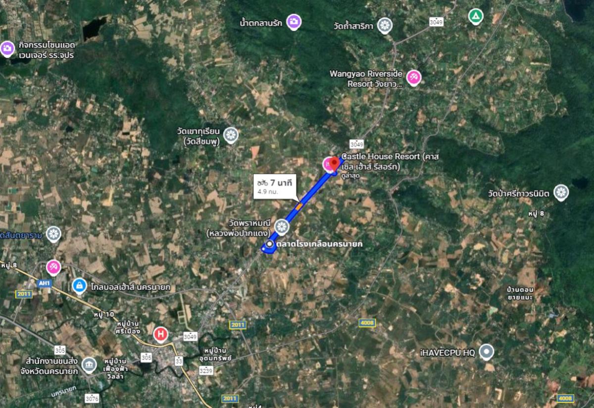 ขายที่ดินนครนายก : ขายที่ดินเปล่า 2 งาน 58 ตร.วา  อ.เมืองนครนายก นครนายก CX-137962