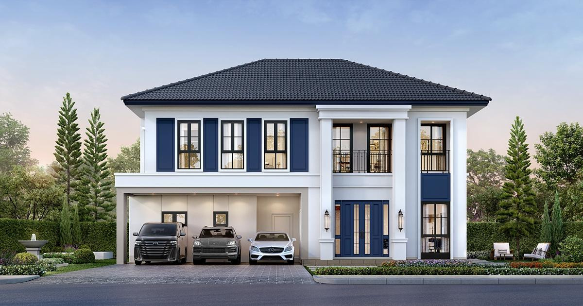 For SaleHouseSamut Prakan,Samrong : 🏡 CENTRO Theparak - Srinakarin ✨ New series of detached houses, large house, potential location, next to the expressway 🏡