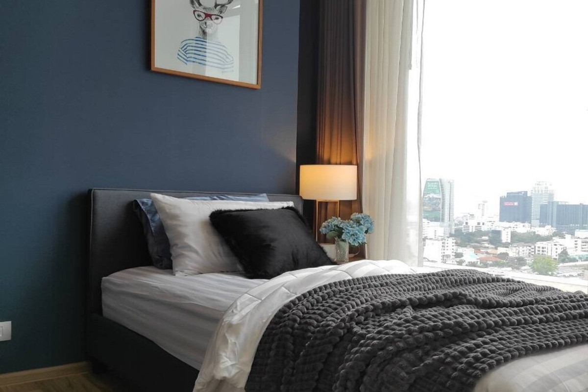 CondoSapankwai,Jatujak : 🔥 For Sale - Rent !! garden view, high floor 15++, modern style, Good location!! 🔥 Code C20240300203..........The Line Jatujak - Mochit, 2 bedroom, 2 bathroom, furnished, ready to move in, Special Deal!!📣📣