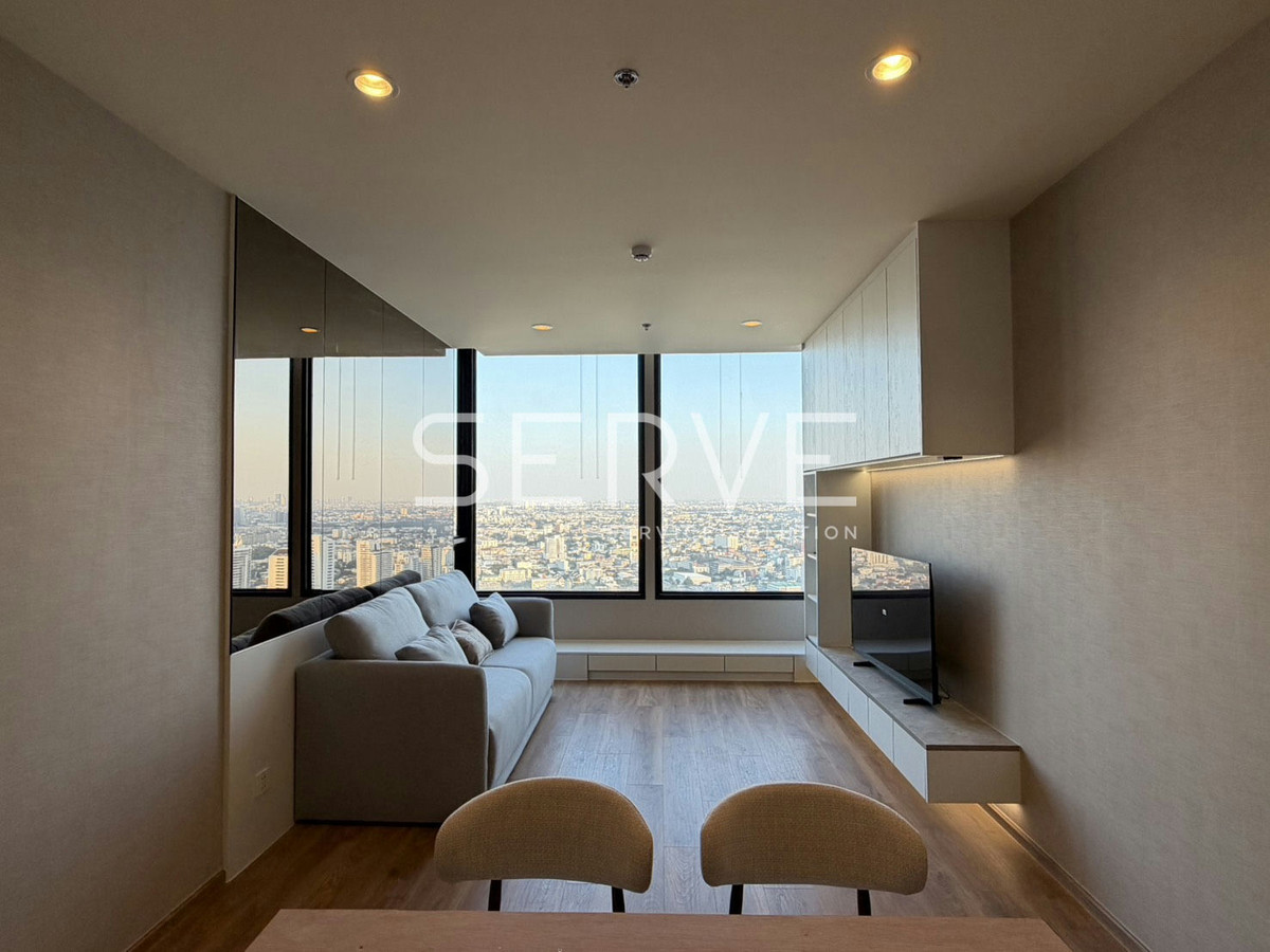 For RentCondoSukhumvit, Asoke, Thonglor : 🔥🔥Nice Room & Nice View 2 Beds 2 Baths 74.55 sq.m. Super High Fl. 35+ Good Location BTS Thong Lo at Noble Form Thonglor Condo / For Rent