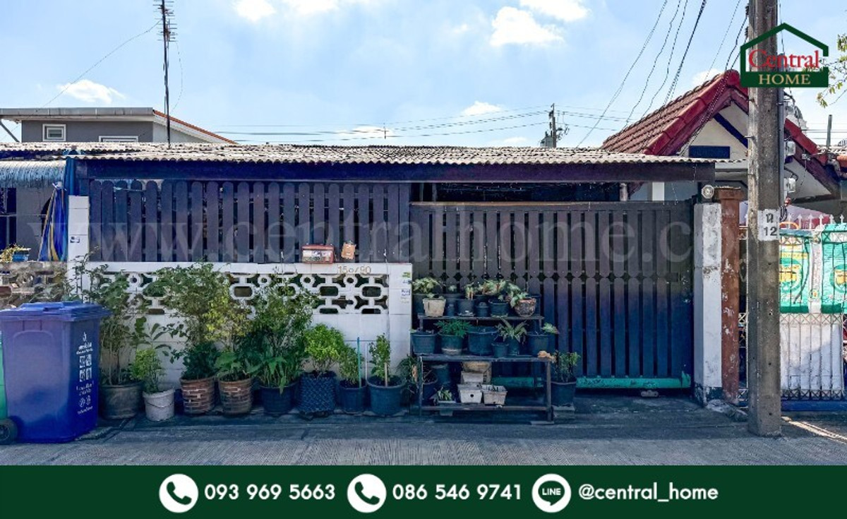 For SaleTownhomeChaengwatana, Muangthong : One-story townhouse, Phong Phet Keha Chaengwattana 14, cheap price, sold as is.