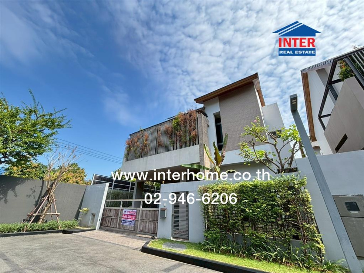 For SaleHouseYothinpattana,CDC : 2-story detached house, 61.6 sq m, Private Nirvana Residence Village, Soi Yothin Phatthana 11, Intersection 7, Yothin Phatthana Road, Lat Phrao Road, Bang Kapi District, Bangkok