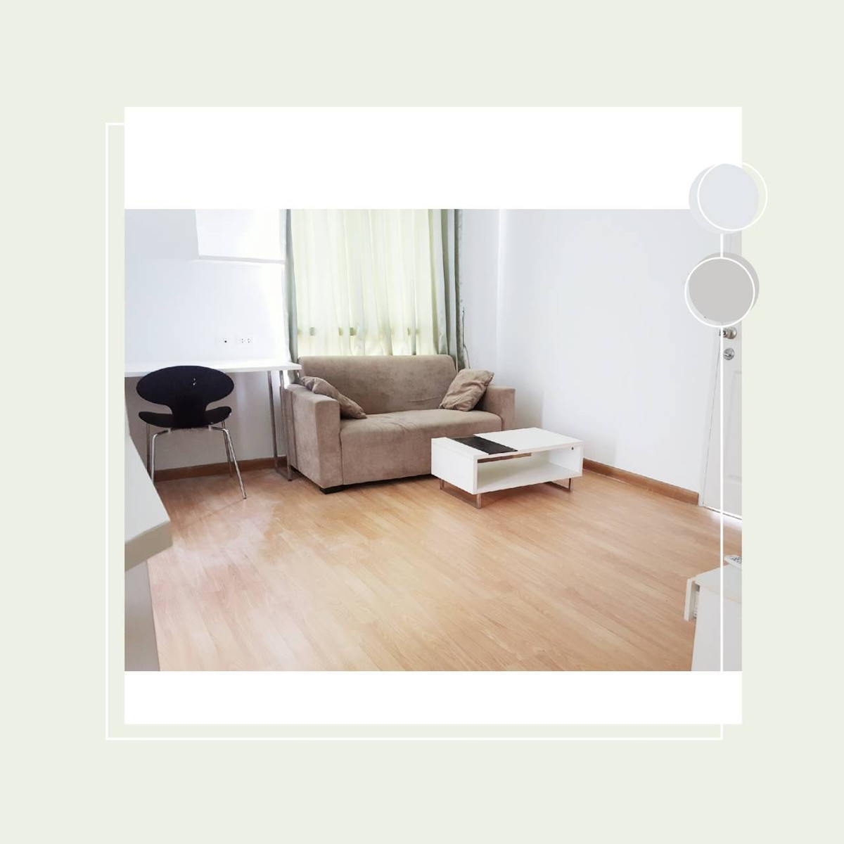 ขายคอนโดปิ่นเกล้า จรัญสนิทวงศ์ : ขายคอนโด เดอะ ทรัสต์ เรสซิเด้นซ์ ปิ่นเกล้า ห้องหัวมุม พื้นที่ 33.18 ตรม. 1 ห้องนอน 1 ห้องน้ำ  พร้อมเฟอร์ฯครบ พร้อมผู้เช่าต่อเนื่อง  