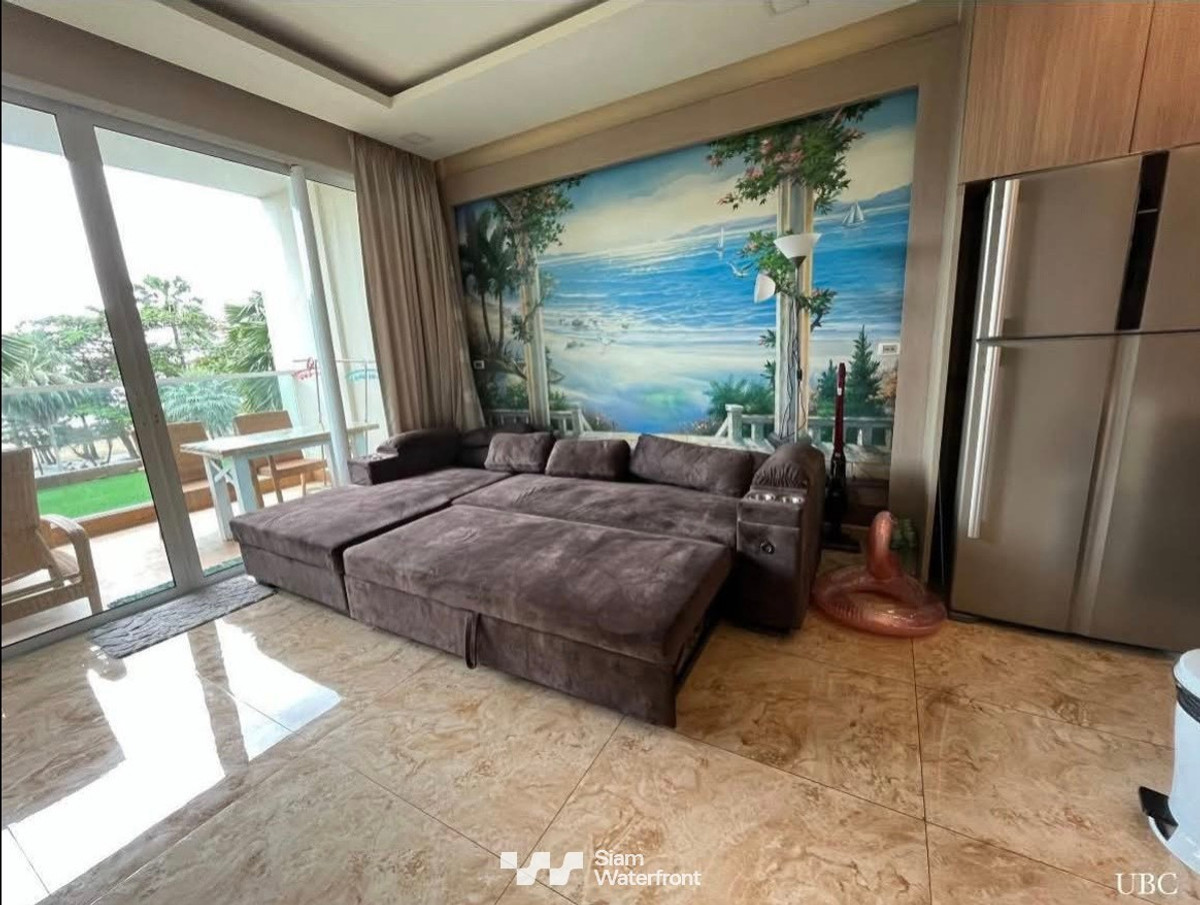 ให้เช่าคอนโดพัทยา บางแสน ชลบุรี สัตหีบ : 🔥ให้เช่า พร้อมอยู่🔥Cetus Beachfront Pattaya, 2ห้องนอน/2ห้องน้ำ, 99sqm ชั้น3 ห้องพร้อมอยู่ Fully Furnished ติดหาดจอมเทียน