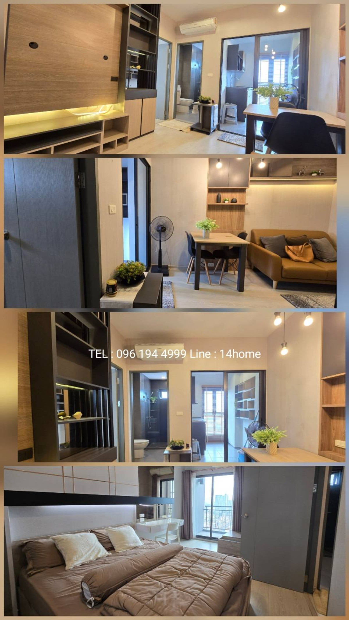 For SaleCondoSamut Prakan,Samrong : Condo for sale, Ideo Sukhumvit 115, city view, size 34.60 sq m., 28th floor, high view, built-in room, very good location, next to BTS Pu Chao, in front of the condo, next to Big C Samrong 2, easy to walk around, 096 194 4999
