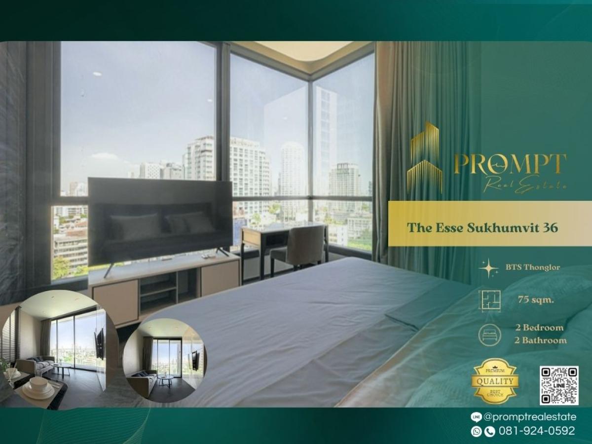 For RentCondoSukhumvit, Asoke, Thonglor : ST12959 - The Esse Sukhumvit 36 :  ดิ เอส สุขุมวิท 36 - #Thonglor #BtsThonglor #LuxuryCondo

Super luxury Thonglor location just steps from BTS, surrounded by top cafés, malls, and lifestyle hubs—ideal for refined, convenient, and upscale city living.
(位于