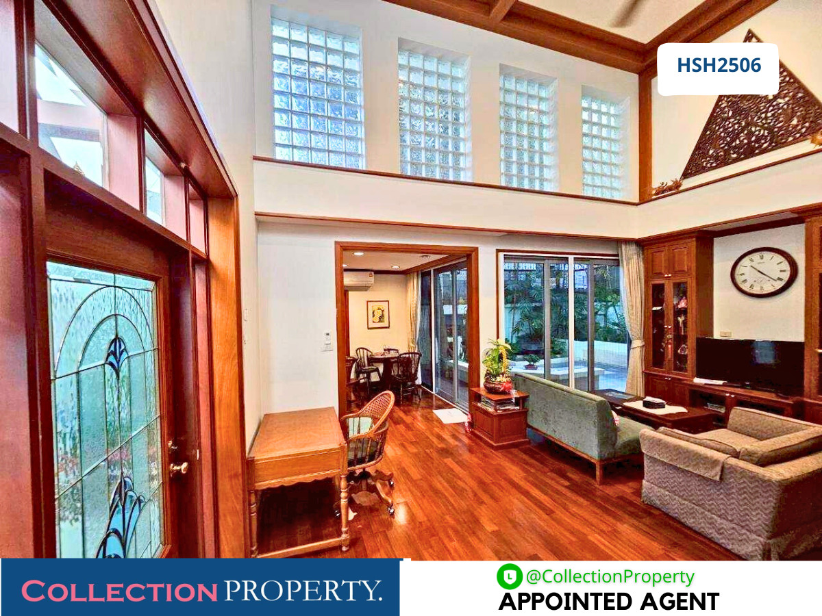 For SaleHouseSukhumvit, Asoke, Thonglor : 🌿 Single House for Sale with a Private Courtyard Garden in the Heart of Sukhumvit 22