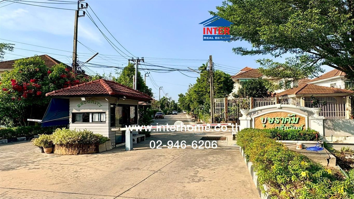 For SaleHouseRama5, Ratchapruek, Bangkruai : 2-story detached house, 67 sq m, Busarakam Greenville Village. Near Mahidol University ซอยอัจฉริยะพัฒนา Kanchanaphisek Road, Bang Kruai, Nonthaburi