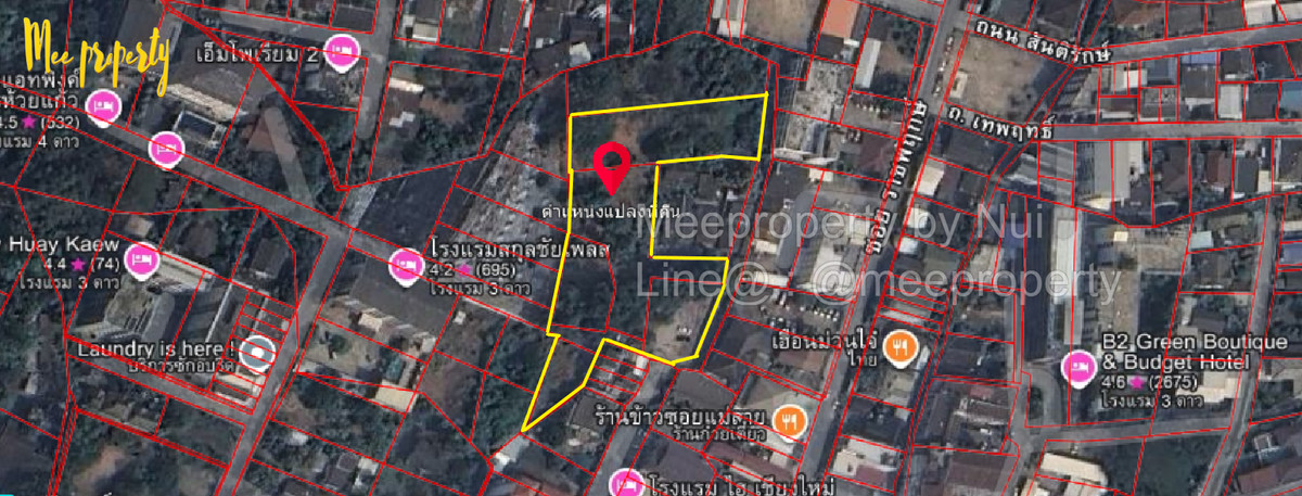 ขายที่ดินเชียงใหม่ : ขายที่ดินเปล่า 3 ไร่ 15 ตร.วา  📌 ซอยราชพฤกษ์ ถนนห้วยแก้ว ใกล้ นิมมานเหมินท์ เพียง 1.5 กม.! เทศบาลนครเชียงใหม่ ต.ช้างเผือก อำเภอเมืองเชียงใหม่ เชียงใหม่  ME-233