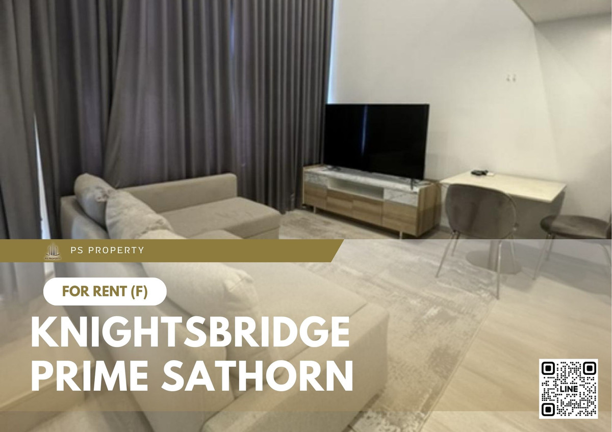 For RentCondoSathorn, Narathiwat : For rent 📍 Knightsbridge Prime Sathorn 📍 Fully furnished with appliances. Near BTS Chong Nonsi.