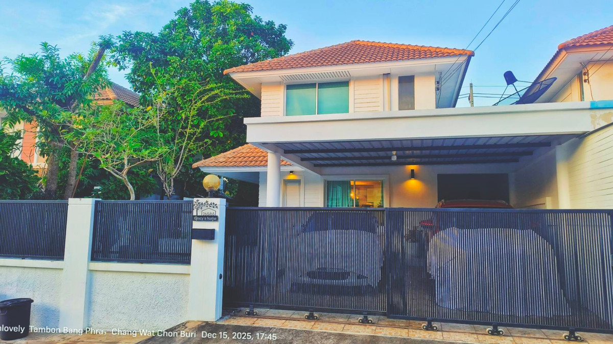 ขายพัทยา บางแสน ชลบุรี สัตหีบ : ขายบ้านเเฝด 2 ชั้น หมู่บ้านบ้านสวนบางพระ – ศรีราชา เจ้าของขายเอง ไม่รับนายหน้า