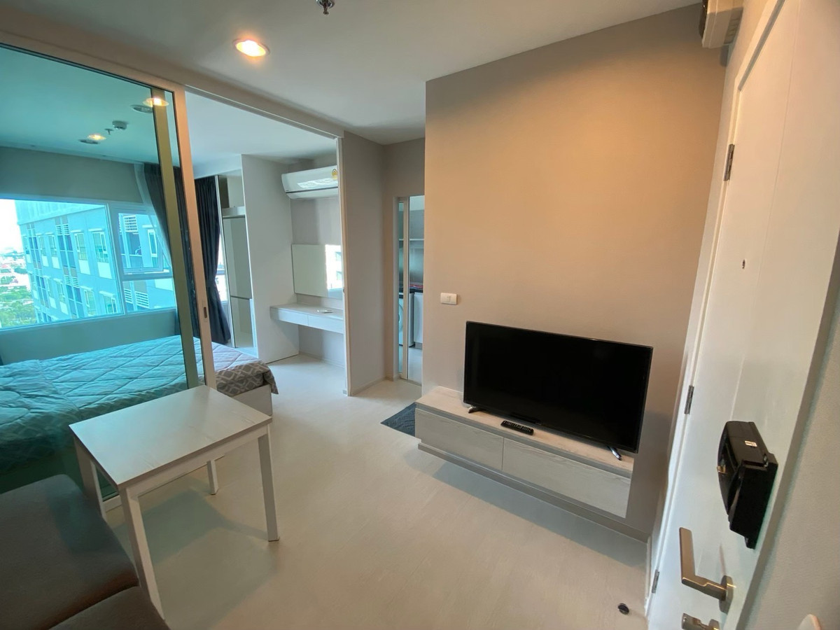 For RentCondoSamut Prakan,Samrong : For rent 📍 Aspire Erawan 📍 Fully furnished with appliances. Near BTS Erawan.