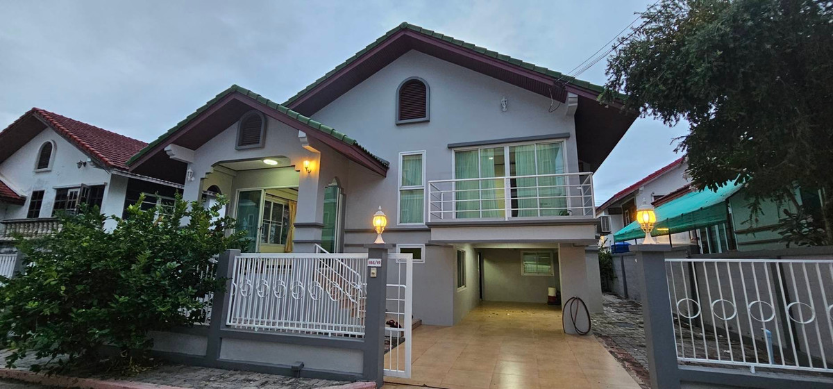 For SaleHousePattaya, Bangsaen, Chonburi : Detached house, Aueng Fah Villa / 3 bedrooms (for sale) AM009