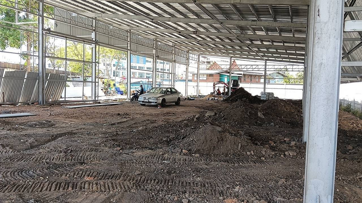 For RentWarehouseRathburana, Suksawat : Land for rent with newly built warehouse. Reserve now! 📐 Land area 1 rai 🏭 Warehouse size 720 sq m. 💰 Rent only 110 baht/sq m. Along Suksawat Road, convenient to travel, easy connection to main roads.