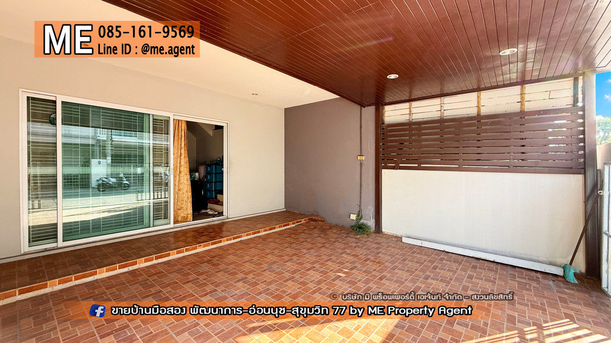 For SaleTownhomePattanakan, Srinakarin : For sale 🔥Cheapest discount 🔥2-story townhouse, Willet Light Village, Phatthanakan 38, at the beginning of the project. Just a few steps to the central garden. Near Ekkamai-Thonglor-Sukhumvit (TF56-19)