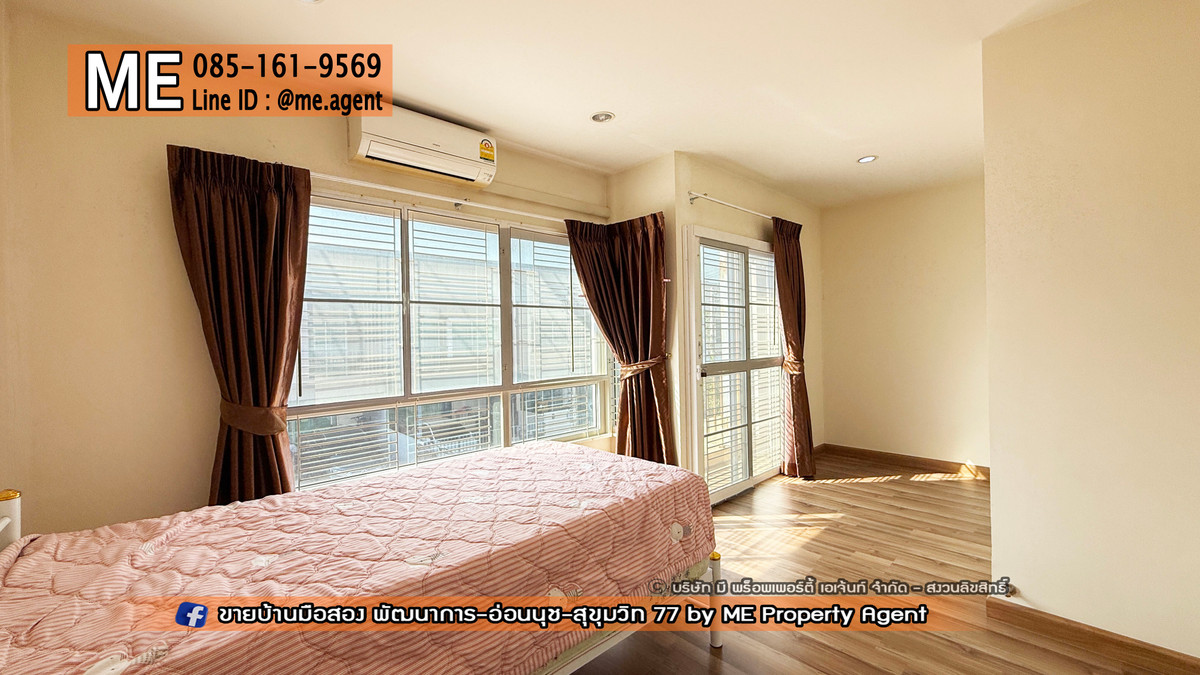 For SaleTownhomePattanakan, Srinakarin : For sale 🔥Cheapest discount 🔥2-story townhouse, Willet Light Village, Phatthanakan 38, at the beginning of the project. Just a few steps to the central garden. Near Ekkamai-Thonglor-Sukhumvit (TF56-19)