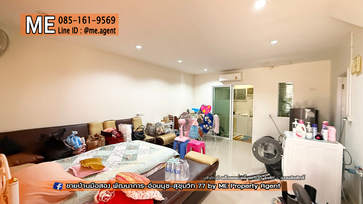 For SaleTownhomePattanakan, Srinakarin : For sale 🔥Cheapest discount 🔥2-story townhouse, Willet Light Village, Phatthanakan 38, at the beginning of the project. Just a few steps to the central garden. Near Ekkamai-Thonglor-Sukhumvit (TF56-19)