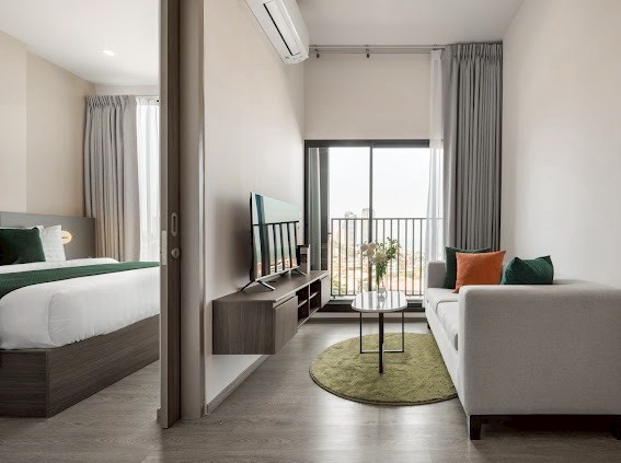 ขายคอนโดศรีราชา แหลมฉบัง บ้านบึง : 🔥ขายด่วน🔥แฮมป์ตัน ศรีราชา ใกล้โรงเรียนอัสสัมชัญ ศรีราชา เฟอร์นิเจอร์ครบ พร้อมเข้าอยู่