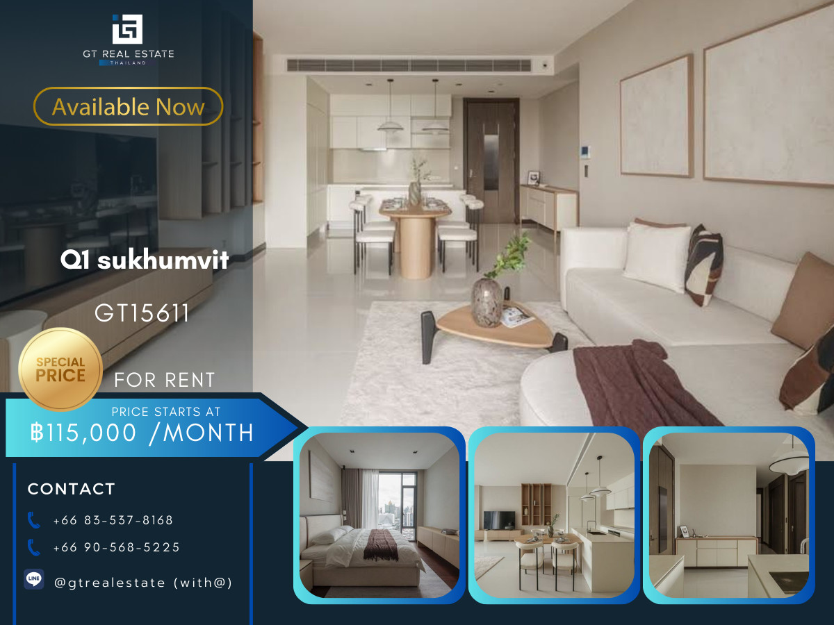 For RentCondoNana, North Nana,Sukhumvit13, Soi Nana : Condo Q1 sukhumvit, convenient travel, near BTS, there is a shuttle, beautifully decorated room, fully furnished, ready to move in!!