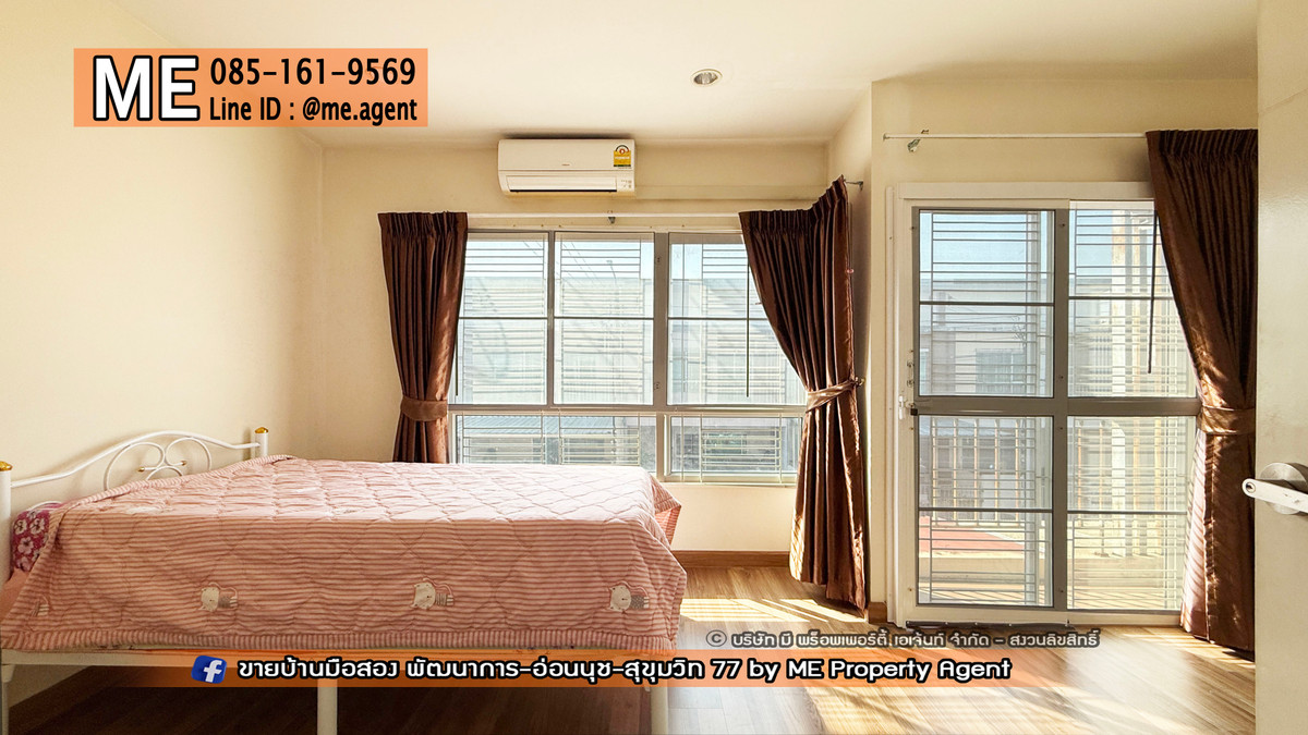 For SaleTownhomePattanakan, Srinakarin : For sale 🔥Cheapest discount 🔥2-story townhouse, Willet Light Village, Phatthanakan 38, at the beginning of the project. Just a few steps to the central garden. Near Ekkamai-Thonglor-Sukhumvit (TF56-19)