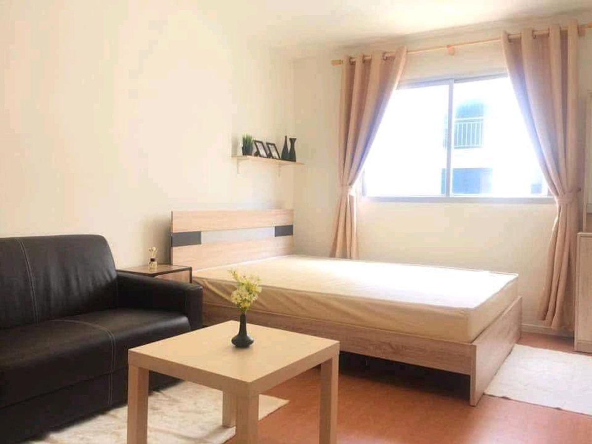 For RentCondoPathum Thani,Rangsit, Thammasat : 🔥NTC Home for rent, Lumpini Township, Rangsit-Khlong 1, near Future Mall, Building B7, 5th floor (5,000/mo) 22 sq m., fully furnished.