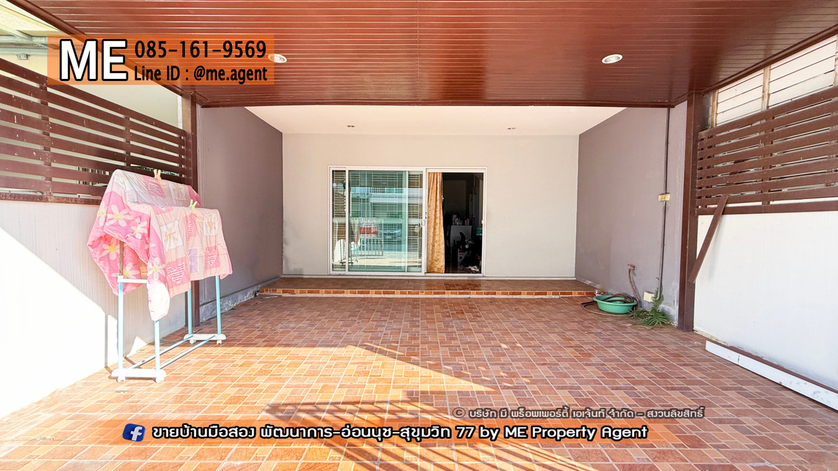 For SaleTownhomePattanakan, Srinakarin : For sale 🔥Cheapest discount 🔥2-story townhouse, Willet Light Village, Phatthanakan 38, at the beginning of the project. Just a few steps to the central garden. Near Ekkamai-Thonglor-Sukhumvit (TF56-19)