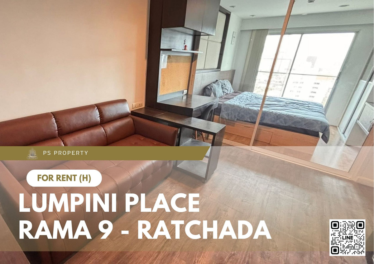 For RentCondoRama9, Petchburi, RCA : For Rent 🔥 Lumpini Place Rama 9 - Ratchada 🔥 Fully furnished with appliances. Near MRT Rama 9.