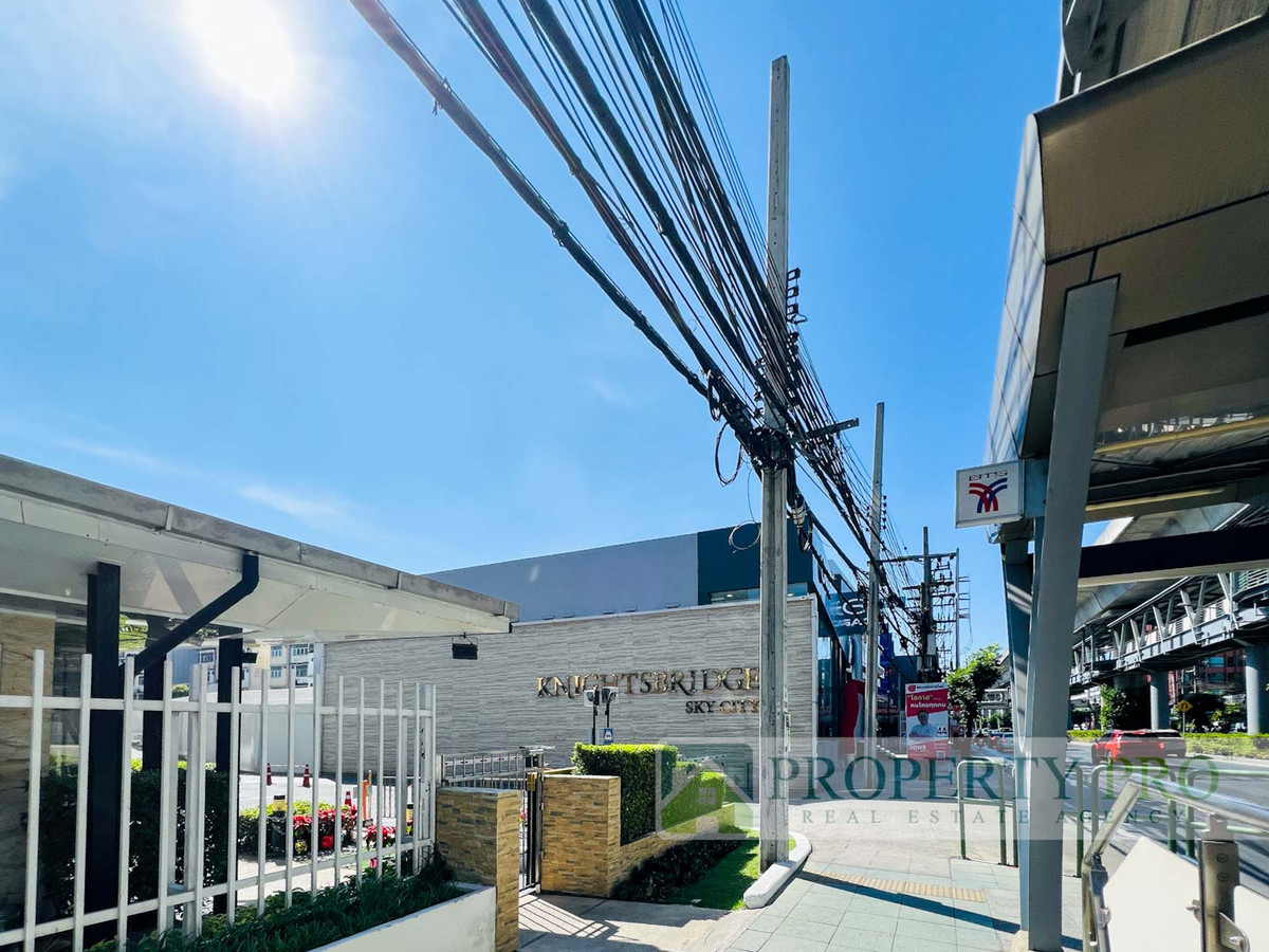 ขายคอนโดวิภาวดี ดอนเมือง หลักสี่ : ขาย คอนโด Knightsbridge Sky City สะพานใหม่ แบบ 1 นอน 1 น้ำ 25 ตรม ชั้นสูง วิวดี เฟอร์นิเจอร์ครบ  ติด BTS สายหยุด ใกล้ พหลโยธิน รามอินทรา วิภาวดีรังสิต เทพรักษ์ : SL26S-001