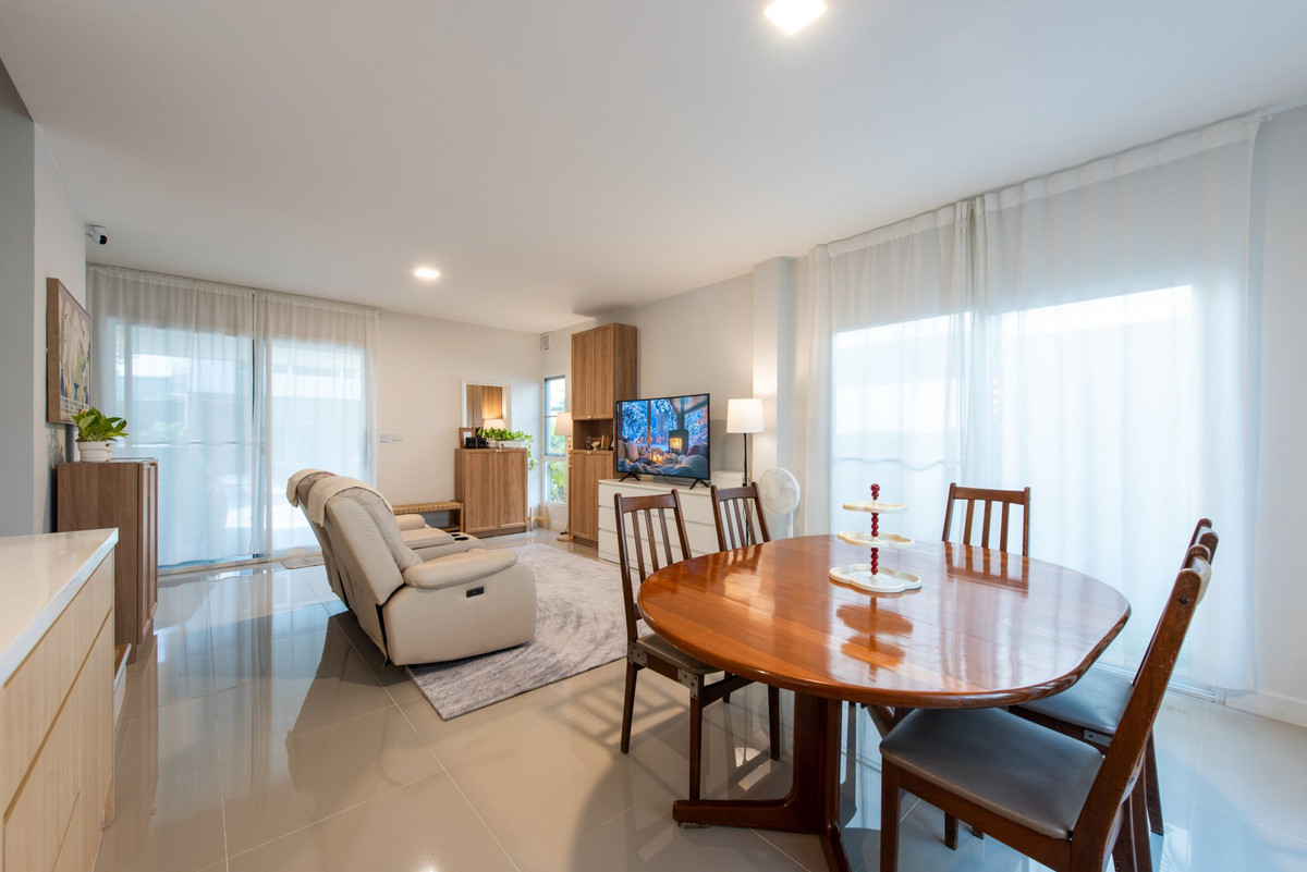 For RentSamut Prakan,Samrong : RH010726 For rent, 2-story semi-detached house, 3 bedrooms at Grande Pleno Mega Bangna, next to Mega Bangna.