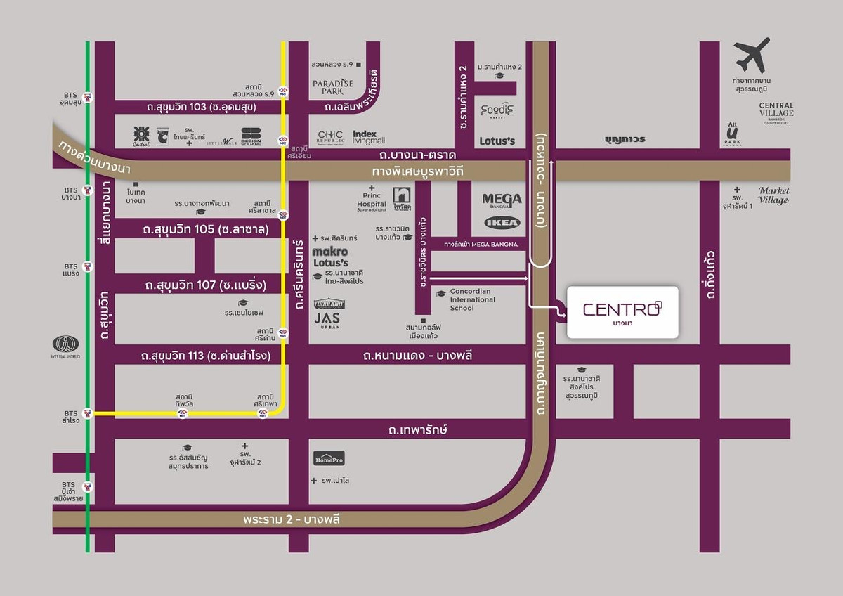 For SaleHouseBangna, Bearing, Lasalle : Discount of 1 million!! 🔥 Shocking value 🏡Centro Bangna - The most HOT detached house at this time 🔥 Next to Mega Bangna, only 1 kilometer • Hurry and make an appointment to view, there is only one house 081-152-6154 • 3 bedrooms, 164 sq m., only 8.5 mill