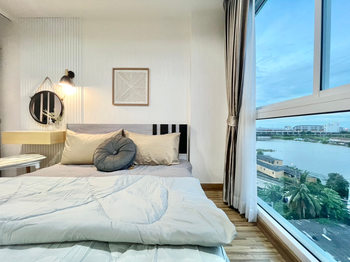 For RentCondoNonthaburi, Bang Yai, Bangbuathong : Condo for rent: Iris Westgate Bang Yai, newly renovated room, beautiful as per the cover Near Khlong Bang Phai BTS