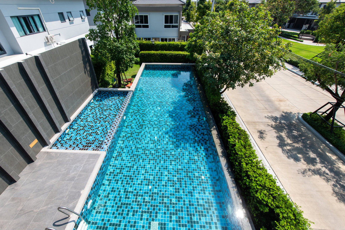 For RentSamut Prakan,Samrong : RH010726 For rent, 2-story semi-detached house, 3 bedrooms at Grande Pleno Mega Bangna, next to Mega Bangna.