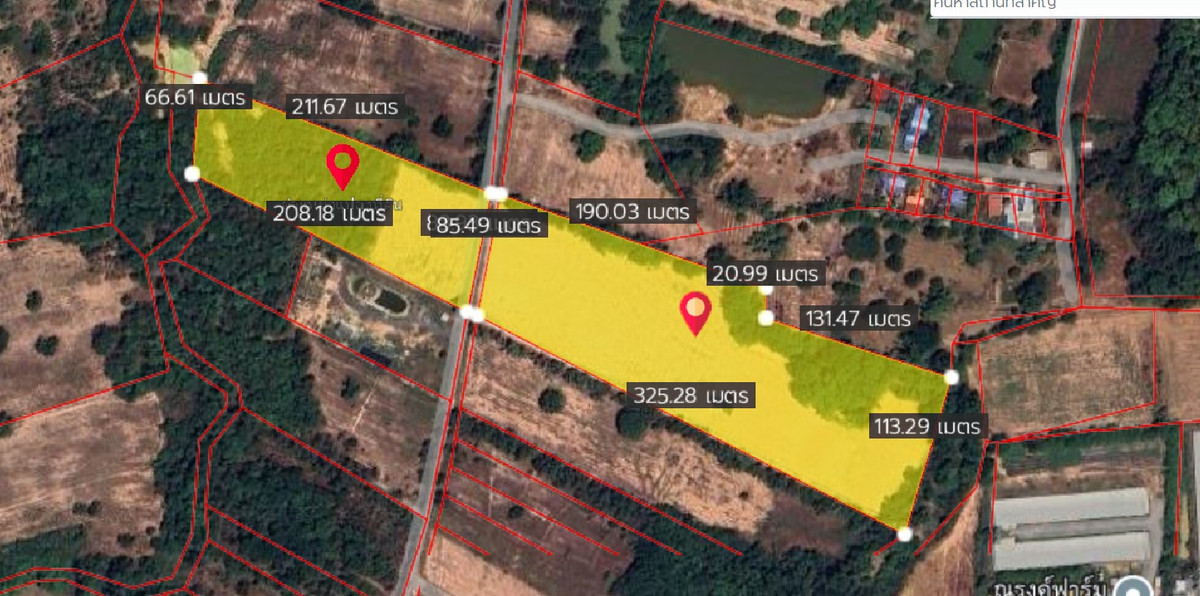 ขายที่ดินสระบุรี : ขายที่ดิน สระบุรี เจริญธรรม อำเภอวิหารแดง 30 ไร่ ติดถนนคอนกรีต พื้นที่ผังสีส้ม 
