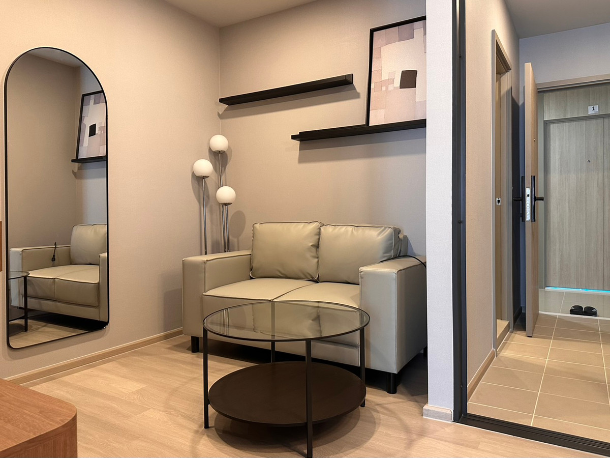 For RentCondoOnnut, Udomsuk : New room, decorated with good built-in furniture, high floor, beautiful view, rent 1 bedroom, 1 bathroom, Aspire Onnut Station, Aspire Onnut Station.