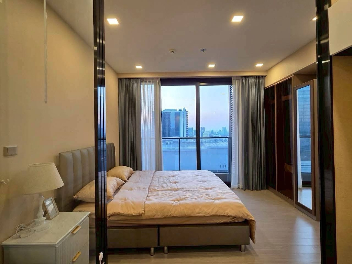 For RentCondoRama9, Petchburi, RCA : Condo for rent, One9Five Asoke-Rama9, Building B, 19th floor, open view, not blocked, size 35.5 sq m, 1 bedroom, price 23,000 baht.