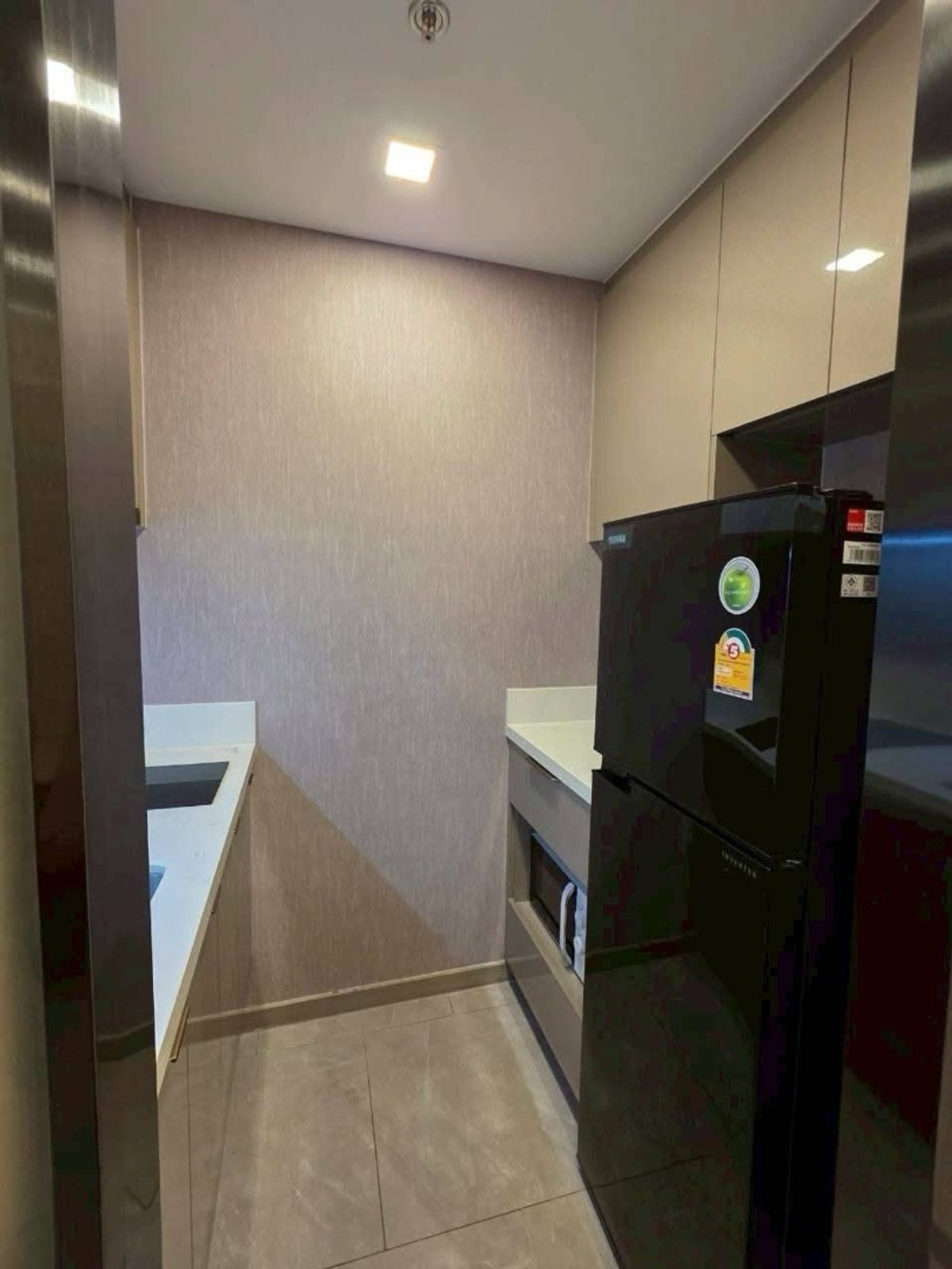 For RentCondoRama9, Petchburi, RCA : Condo for rent, One9Five Asoke-Rama9, Building B, 19th floor, open view, not blocked, size 35.5 sq m, 1 bedroom, price 23,000 baht.