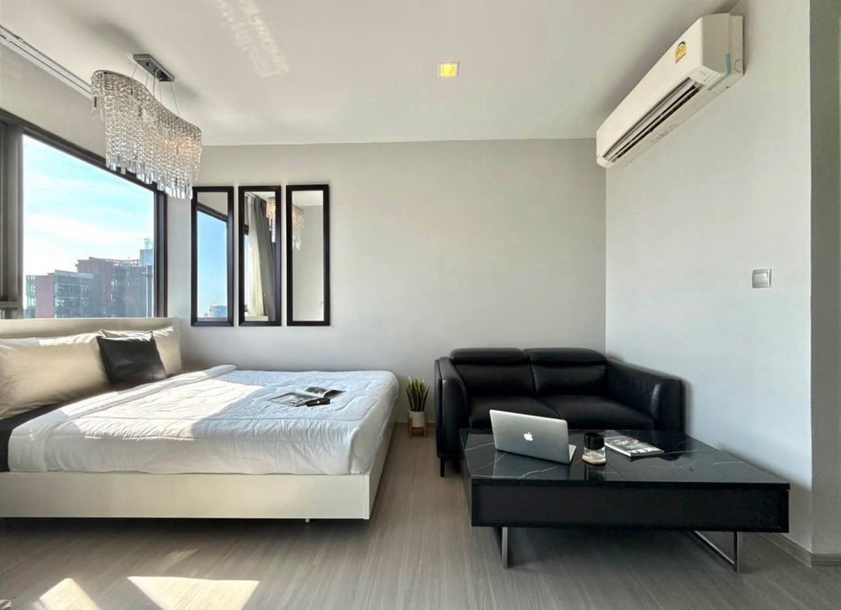 For RentCondoRama9, Petchburi, RCA : For rent: Life Asoke Rama9 (Life Asoke Rama 9) 1 bedroom, 1 bathroom (1bed plus) 27 sq m. Building A, 40th floor, beautiful city view, complete furniture and appliances, 19,000 baht.