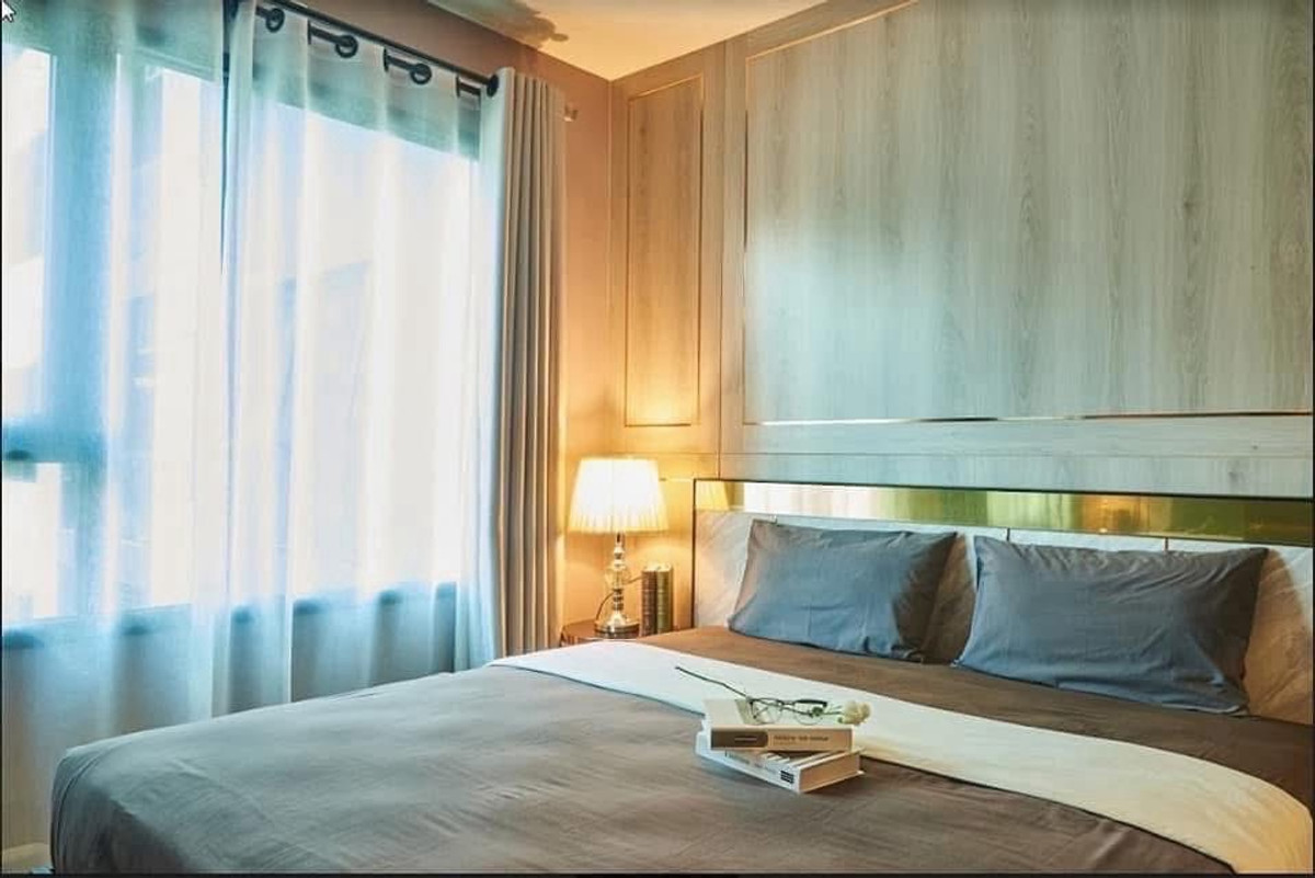 For RentCondoRama9, Petchburi, RCA : For rent: Life Asoke Rama9 (Life Asoke Rama 9) 1 bedroom, 1 bathroom (1bed plus) 30 sq m. Building A, 14th floor, beautiful city view, complete furniture and appliances, 19,000 baht.