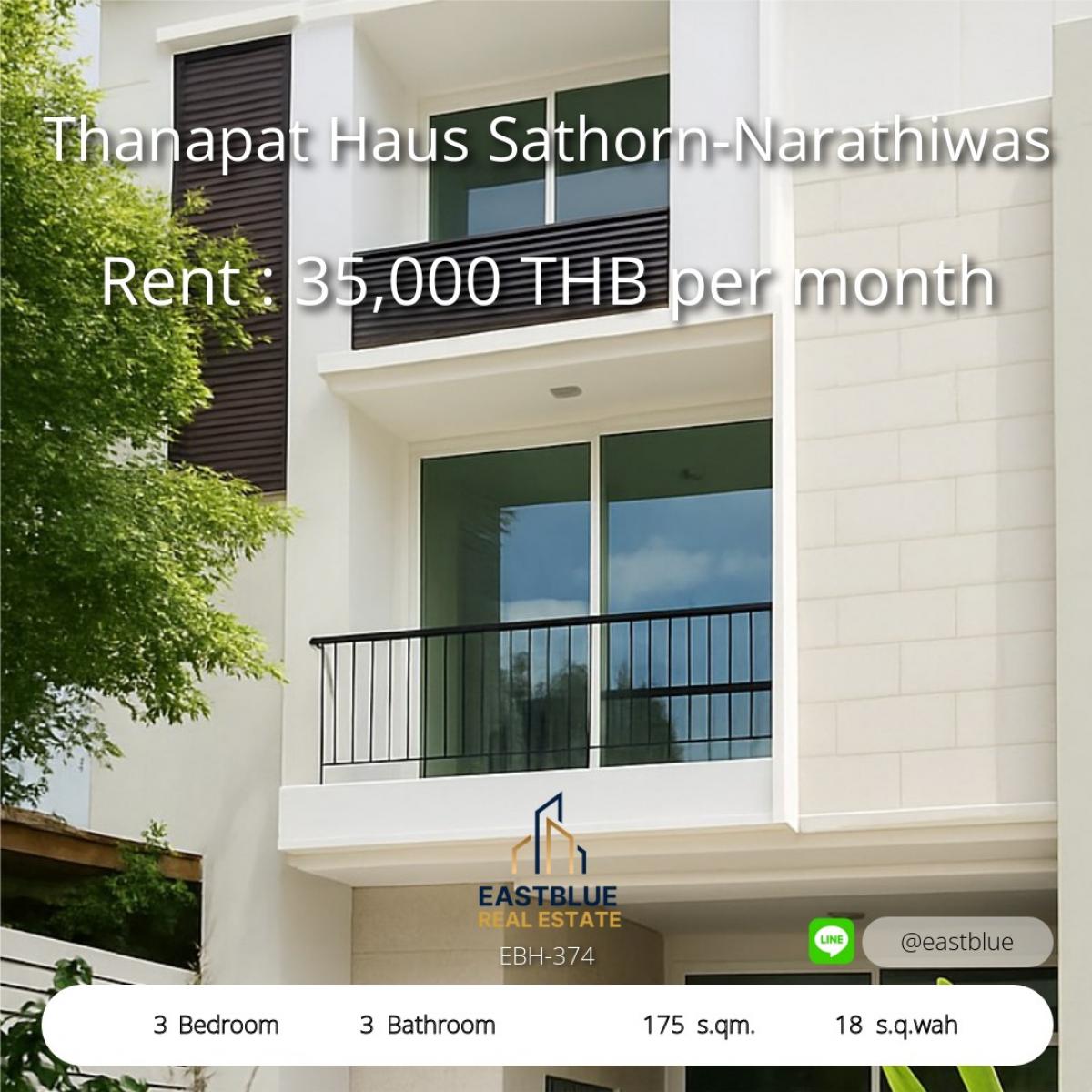 For RentTownhomeSathorn, Narathiwat : Townhome for rent Sathorn-Narathiwat, 3 floors, fully furnished, ready to move in. 
Beautiful house in the heart of Rama 3, convenient to travel, very close to the city.